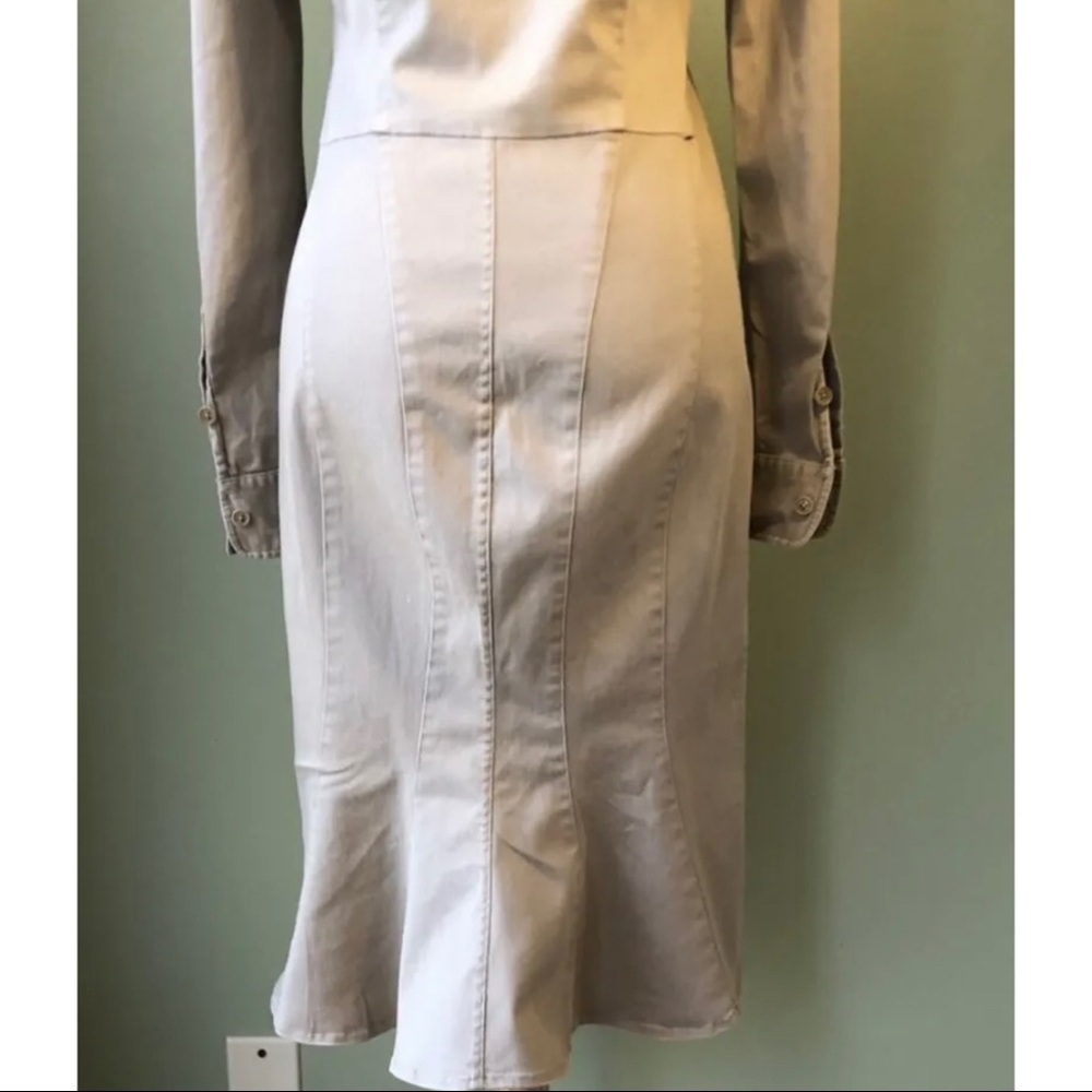 NWT Polo Ralph Lauren Sz 8 Beige Utility Military Shirt Dress Button Front NEW - Picture 12 of 13